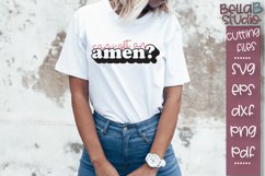 Can I Get An Amen SVG File, Christian SVG, Shadowed Design Product Image 1
