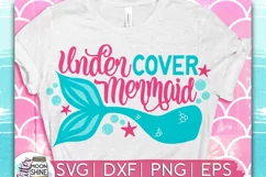 Undercover Mermaid DXF PNG EPS Cutting Files Product Image 1