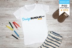 Kids T-shirt Mockup | Toddler T-shirt mockup PSD JPG Product Image 1