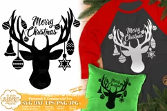 Reindeer SVG | Merry Christmas SVG | Funny Christmas SVG Product Image 3