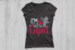 I'm With Cupid Svg, Valentine's Day Svg, Cupid Svg. Product Image 2