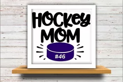 Hockey SVG DXF JPEG Silhouette Cameo Cricut Proud Mom puck Product Image 2