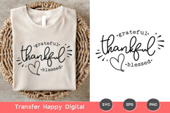 Grateful, Thankful, Blessed SVG Product Image 2