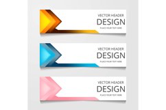 Abstract Web banner design background or header Templates Product Image 1