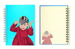 Dressed Up Kid Vector Illustration Product Image 4