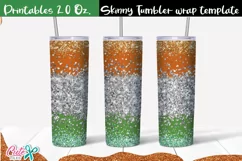 Irish flag 20 Oz. Skinny Tumbler wrap sublimation Product Image 4