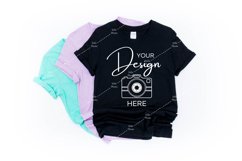 Easter Mockup Gildan 64000 Softstyle Black T-shirt Mock up Product Image 1