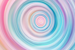 Concentric Circles in Pastel Pink Background Wallpaper Product Image 1