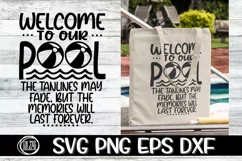 Welcome To Our Pool - SVG PNG EPS DXF Product Image 1
