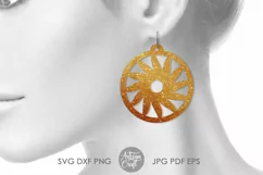 Earring template SVG | earrings SVG | faux leather template Product Image 3