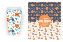 Orange Blossoms Pattern collection, vector ai, eps and jp Product Image 4