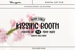 Kissing Booth SVG | Rustic Romantic sign | valentine Product Image 2