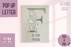 Pop up letter F | Paper cutting | 3d letter F SVG Product Image 1
