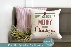 Merry Little Christmas SVG, Sublimation, Printable, Cricut Product Image 2