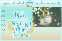 My Mom Is A Beautiful Angel In Heaven Memorial Quote Product Image 1