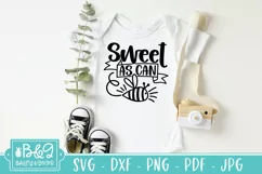 Cute Baby SVG - Sweet As Can Bee - Newborn SVG Product Image 3