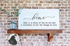 Farmhouse Sign SVG, Home A Story of Who We Are SVG Product Image 1