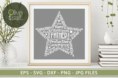 fathers day svg, dad svg, fathers day word art svg Product Image 3