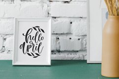 Hello April. Handlettering SVG Product Image 2