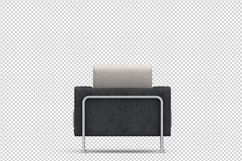 Isometric Arm Chair 3D isolated render Product Image 1
