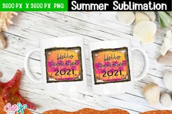 Hello Summer 2021- summer sublimation quote Product Image 3