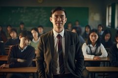 Teacher with Students Background Wallpaper Product Image 1