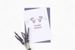 Purple flowers clipart | Vintage floral clipart dividers Product Image 3