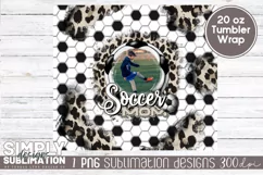 Personalized Soccer Mom Photo Sublimation Tumbler Wrap Png Product Image 3
