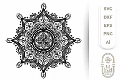 Mandala SVG - Mandala Drawing SVG, Mandala DXF EPS PNG SVG Product Image 1