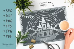 Bunting Rainbow Castle - SVG DXF PNG EPS JPG PDF Product Image 4