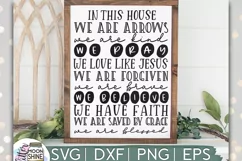 In This House Religious SVG DXF PNG EPS Cutting Files Product Image 1