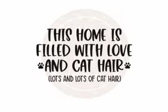 Cat svg | cat mom svg | cat hair svg | cat lover svg Product Image 1