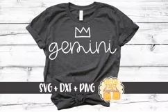 Gemini - May June Birthday - Zodiac SVG PNG DXF Cut Files Product Image 1