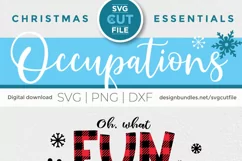 Christmas Nurse svg - Nurse oh what fun svg for crafters Product Image 6