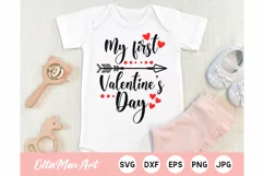 My First Valentine's Day SVG, Valentine SVG, Valentine's Product Image 1