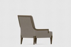 Isometric Arm Chair 3D isolated render Product Image 1