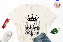 Just a girl building her empire - Women Empowerment EPS SVG Product Image 2