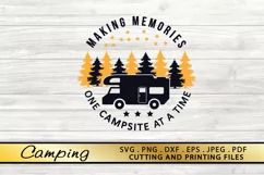 Camping SVG PNG DXF EPS Files Campsite SVG Campfire SVG Product Image 1