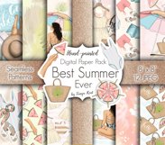 Best Summer Ever Clipart Design Kit Product Image 9