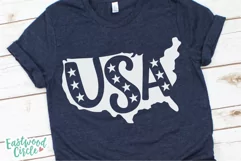 USA Silhouette - A 4th of July SVG Cut File Product Image 2