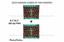 Leopard 20oz Skinny Tumbler Design Sublimation PNG Product Image 3