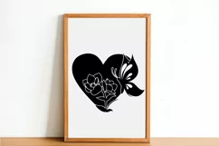 Butterfly Heart SVG PNG EPS DXF Files Butterfly SVG Cut File Product Image 5