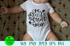 One spooktacular baby svg, halloween baby svg Product Image 1