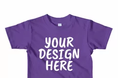 American Apparel 2105W Kids T-shirt Mock Ups - 10|PNG Product Image 7