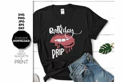 Birthday Drip SVG, Happy Birthday SVG, Cool SVG, Birthday Product Image 1