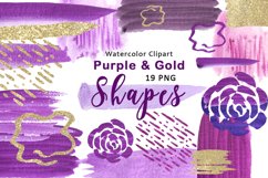Watercolor Circles Shapes Spots Clipart PNG Product Image 1