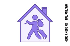 Colored Refugee Shelter Icon Product Image 1