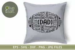fathers day svg, dad svg, fathers day word art svg Product Image 4