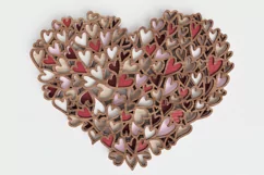 Valentine's Day laser cut file - Heart of Hearts Product Image 7