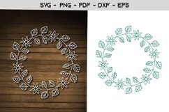 Flower Frame Paper Template Design Product Image 1